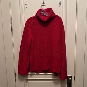 Zara Vibrant Red Cowl Neck Sweater